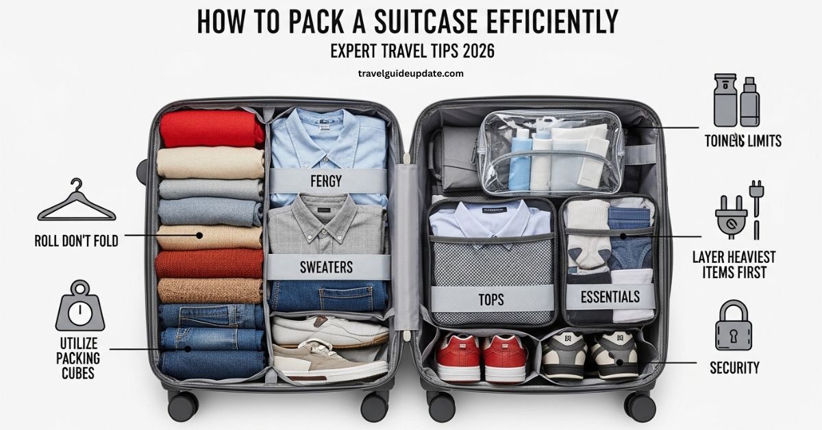 how to pack a suitcase efficiently