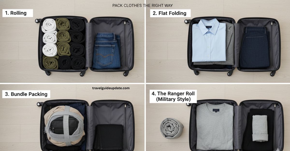 how to pack a suitcase efficiently