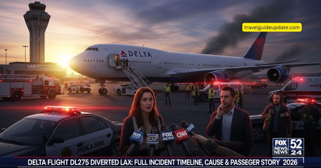 delta flight dl275 diverted lax